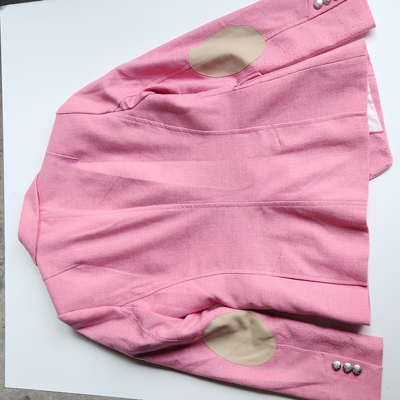 Banana Republic Pink Blazer Hacker Jacket - Size 4 petite - Picture 3 of 15